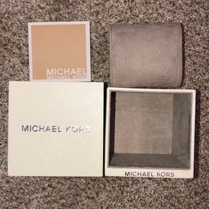 Empty white Michael Kors Watch Box